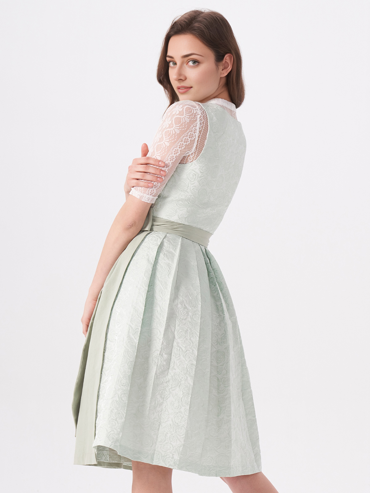 Dirndl mit Hakenverschluss in Grün